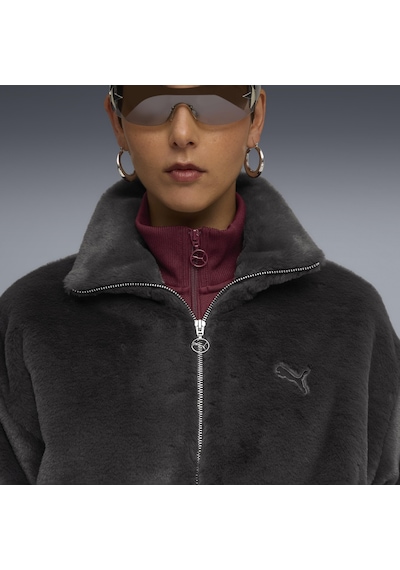 Puma Soft Fleece Jacket Kadın Yetişkin Ceket Gri