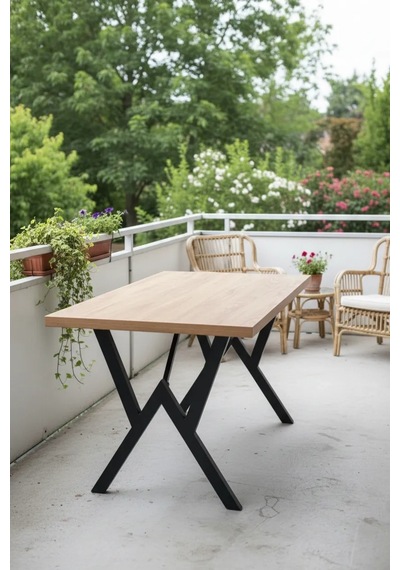 Double W Bahçe,yemek Masası,balkon Masası, Masa Takımı Doublew Masadb Ceviz
