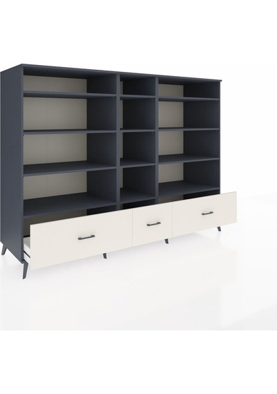 Kronos Dolap 12 Raflı 3 Çekmeceli 220x59x163 Antrasit-antrasit/a Antrasit-antrasit/aytaşı Kronos Dolap 12 Raflı 3 Çekmeceli 220x59x163 Antrasit-antrasit/a Antrasit-antrasit/aytaşı