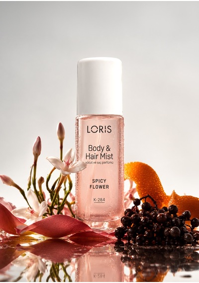 K-284 Spicy Flower Hair & Body Mist Portakal Çiçeği, Yasemin Ve Vanilya Kokulu Saç Ve Vücut Spreyi 95 Ml