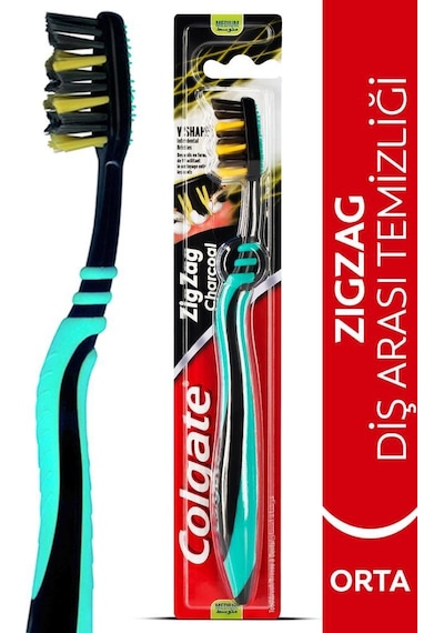 Colgate ZigZag Charcoal Diş Fırçası Medium