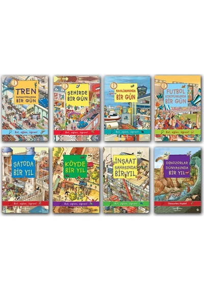 Tren Istasyonunda Şehirde Bir Gün Köyde Şatoda Bir Yıl Set 8 Kitap