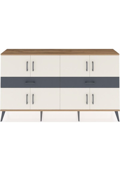 Arges Konsol 4 Raflı 2 Çekmeceli 8 Kapaklı 176x30x99 Çam-aytaşı/a Çam-aytaşı/antrasit Arges Konsol 4 Raflı 2 Çekmeceli 8 Kapaklı 176x30x99 Çam-aytaşı/a Çam-aytaşı/antrasit