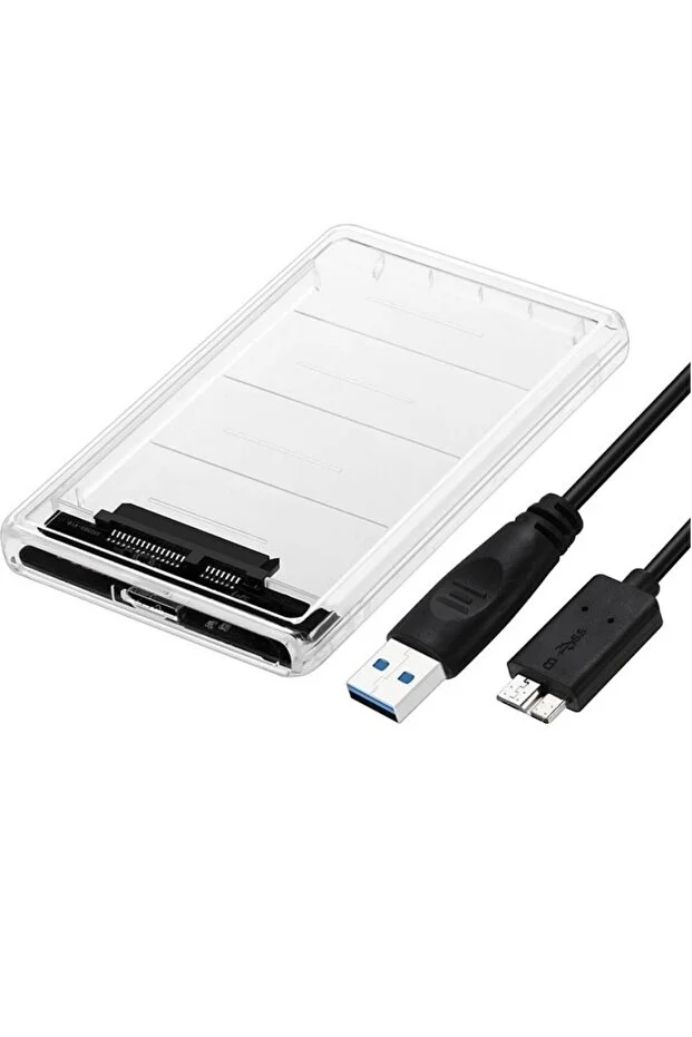 Yeni 2026 2.5 Hdd/ssd Usb 3.0 To Sata Dönüştürücü Harici Şeffaf Taşınabilir Kolay Kurulum Yüksek Hızlı