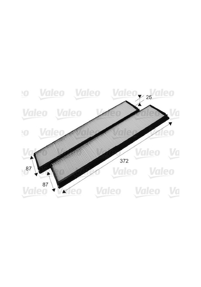 Valeo Polen Filtresi Takımı Mercedes W124 S124 Valeo 715684 A1248300118