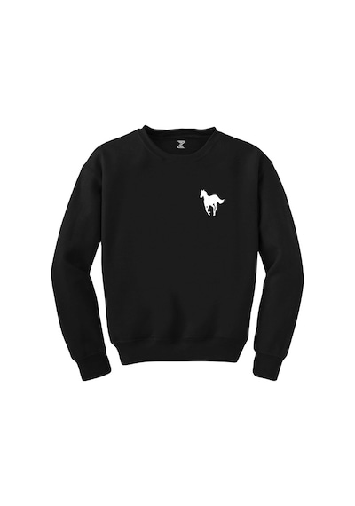 Deftones White Pony Logo Siyah Sweatshirt Beyaz