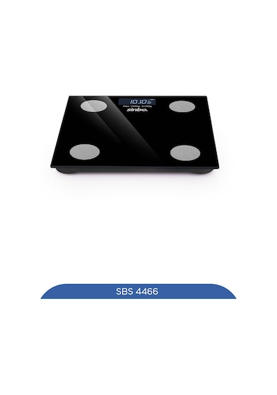 Sinbo Sbs-4466 Akıllı Bluetooth Baskül Vücut Yağ & Bmı Ölçer, Mobil Uygulamalı