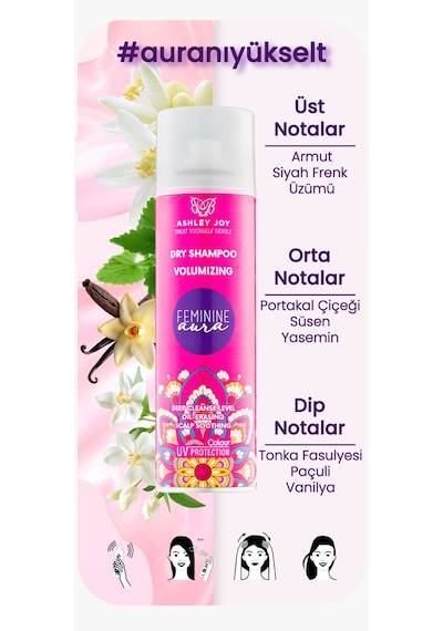 Ashley Joy Feminine Aura Hacim Veren Kuru Şampuan 200 ML