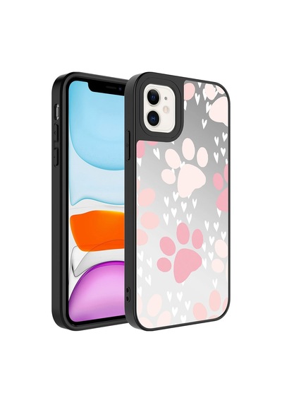 Apple Uyumlu  iPhone 12 Kılıf Aynalı Desenli Kamera Korumalı Parlak Zore Mirror Kılıf