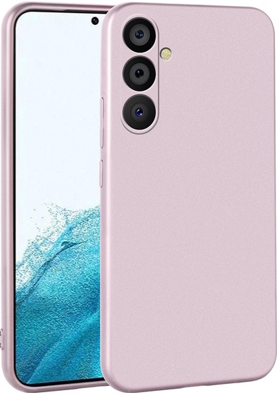 Zore Galaxy Uyumlu A54 Kılıf Premier Silikon Kapak - Rose Gold Rose Gold