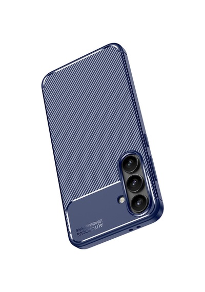 Samsung Uyumlu Galaxy S25 Fe Kılıf Karbon Görünümlü Silikon Kapak