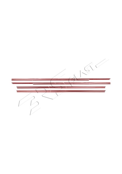 Honda Civic Uyumlu 2002-2006 Krom Cam Çıtası 4 Parça Paslanmaz Çelik