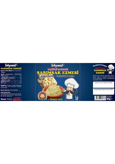 Sebzemist Sarımsak Püresi Ezmesi 90 G