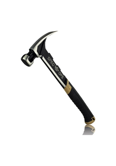 Spec Ops - Spec-m22cf Tools Kadro Çekici, 625 G, Rip Claw, Frezelenmiş Yüzey, Darbe Emici Sap,%3'ü Gazilere Bağışlanmış Siyah/açık Kahverengi