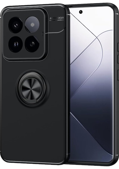 Xiaomi 14 Global Focus Yüzük Standlı Silikon Kılıf Al3363