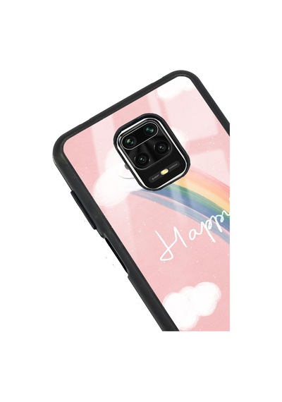 Xiaomi Redmi Note 9 Pro - 9s Happy Cloude Tasarımlı Glossy Telefon Kılıfı Siyah