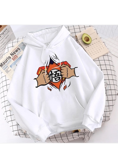 Süper Dragon Ball Kapşonlu Sweatshirt 001