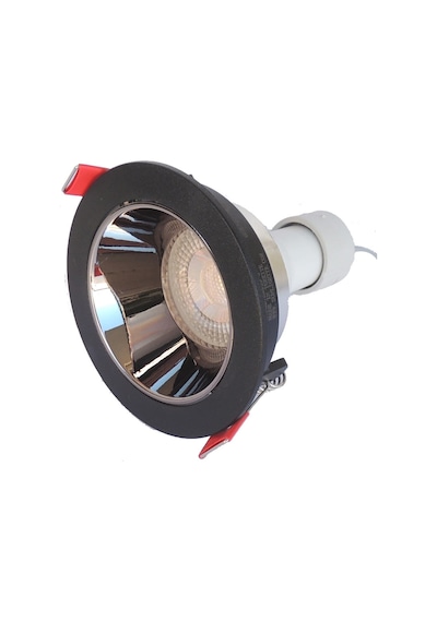 Siyah Gümüş Sıva Altı Spot Cob Led Armatür GU10 5W Beyaz Işık