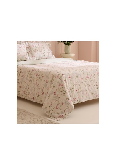Kaşmir Home Papillon %100 Pamuk Çift Kişilik Nevresim Takımı Çağla