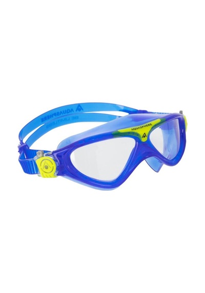 Aquasphere Vista Junior Şeffaf Cam - Lacivert/sarı Yüzücü Çok Renkli