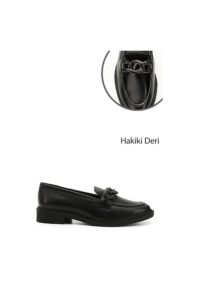 Gönderi(R) Gönderi R Siyah Tokalı Hakiki Deri Loafer Ayakkabı Siyah