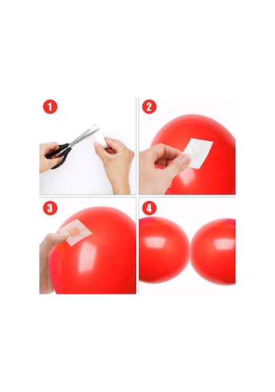 Sticker Damla Model  Çift Taraflı Yapışkan Balon  Yapıştırıcısı
