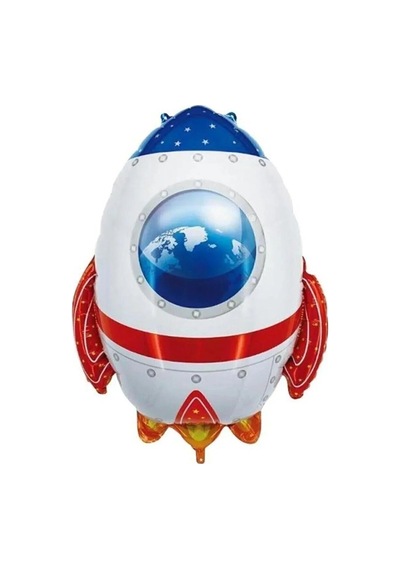 Uzay Galaksi Temalı Folyo Balon Set ^4 Adet Büyük Boy Çok Renkli