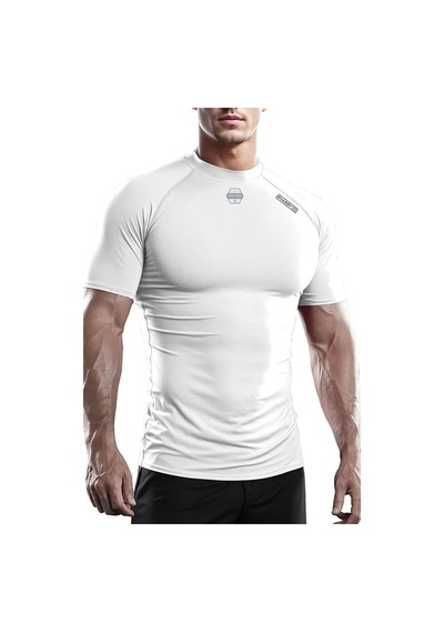 Erkek Premium Nefes Alabilen Hızlı Kuruma Koşu Fitness Reflektör Armalı Spor T-shirt Beyaz Xxl Sku: Zeusb0d8wvptrq
