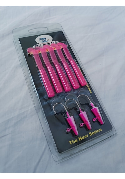 Sea Hunter V8 Jig Series 10cm 10gr Silikon Yem Pembe 5pcs