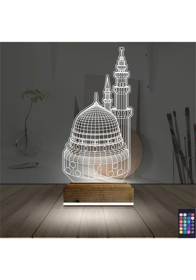 Luvivia Cami 3d Lamba - Masa Gece Lambası Şeffaf