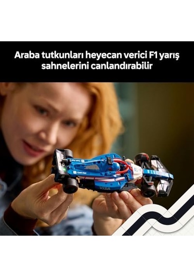 Visa Cash App Rb Vcarb 01 F1 Yarış Arabası 77246 Yetişkinler İçin Rb Kıyafeti Ve Kanatlı Kask Giyen Sürücü Minifigürü İçeren Koleksiyonluk Yaratıcı Model Yapım Seti 248 Parça