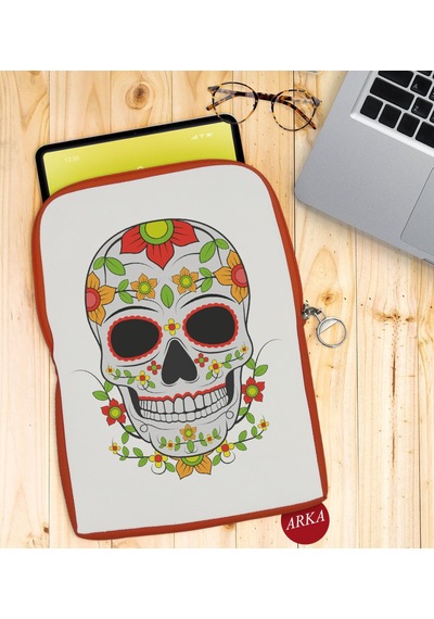 Bk Gift Kurukafa Tasarımlı Taşınabilir Koruyucu Tablet Kılıfı & O (531952951)