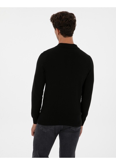 Pierre Cardin Erkek Siyah Kazak /triko 50315406-vr046 Siyah