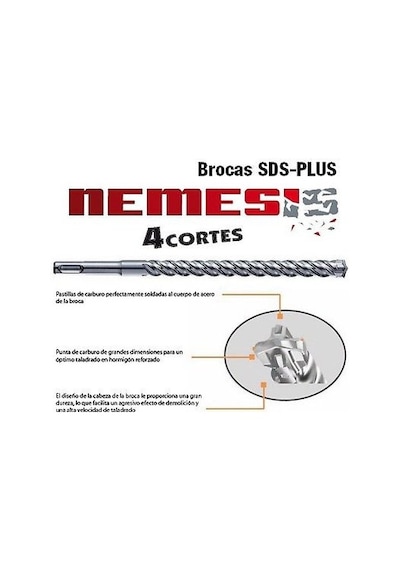 Makita B-12164 Nemesis 30 x 250mm Sds Plus Uç 4 Elmaslı