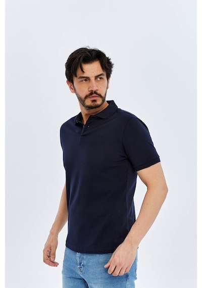 Süvari Slim Lacivert Erkek Polo Yaka T-shirt Ts1014000474