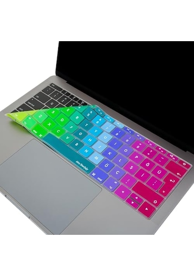 Türkçe Q Klavye Koruyucu Macbook A1534 A1708 Uyumlu Uk Avrupa Ters L Enter Silikon Klavye Koruyucu İngilizce Klavyeyi Türkçe Yapma Pembe Yeşil
