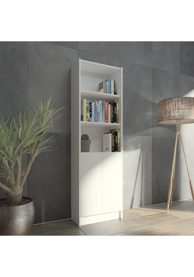 Kuta Flat56 Kitaplık 2 Kapaklı Kütüphane Çok Amaçlı Dolap (498404075)
