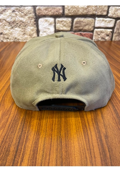 Hamze Ny New York Nakış Hip-hop Snapback Rapper Basket Beyzbol Şapka Cap Koyu Bej