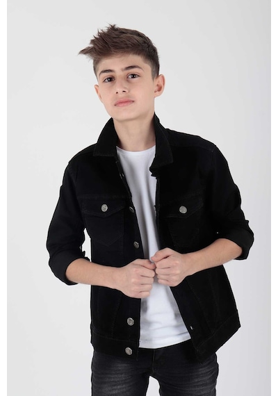 Ahengim Ahenk Kids Erkek Çocuk Kot Ceket Erkek Çocuk Ceket Ak22152023 Siyah Ahengim Ahenk Kids Erkek Çocuk Kot Ceket Erkek Çocuk Ceket Ak22152023 Siyah