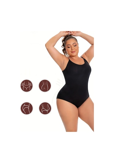 Mistirik Mamey Model Bel Göbek Ve Karın Sıkılaştırıcı Seamless Çıtçıtlı Korse Siyah Renk8 Siyah