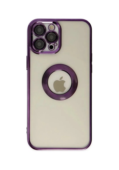 Jenerik Apple iPhone Uyumlu  Uyumlu 12 Pro Kılıf Slot Silikon - Mor