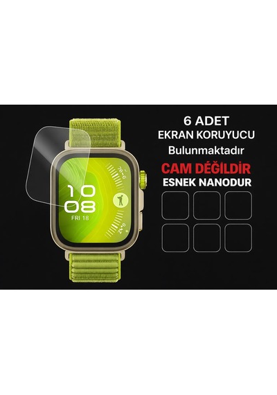 Huawei Fit 4 Pro Kırılmaz Cam 6 Adet Şeffaf Ekran Koruyucu Çizilmez, Ultra Ince