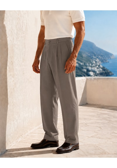 Danger Erkek Baggy Fit Pileli Kumaş Pantolon Vizon 0172dngr VİZON