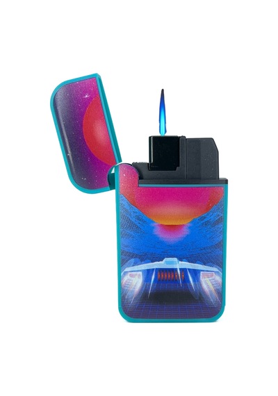 Zengaz Cool Tasarım Jet Alev Çakmak - Spaceship Turkuaz