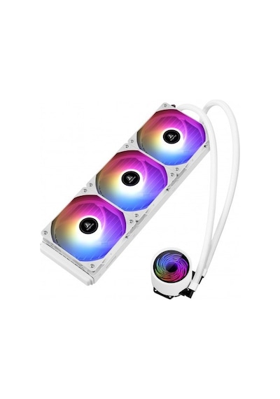 Segotep Bevere 360 Argb Beyaz Sıvı İşlemci Soğutucusu Am5 Ve Lga1700 Uyumlu