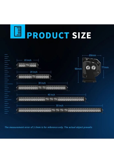 30 Cm Off Road Led Bar Pozisyon Lambalı Tampon Tepe Panjur İçi Kaput Çalışma Lambası - Premıum Ürün