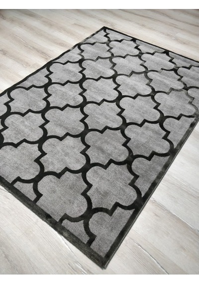 Eko Halı Como Cm04 Gri Siyah Modern Halı 120X170 Cm Eko Halı Como Cm04 Gri Siyah Modern Halı 120X170 Cm