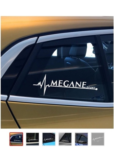 Megan Sport Oto Sticker 2 Adet Beyaz 20 7 Cm