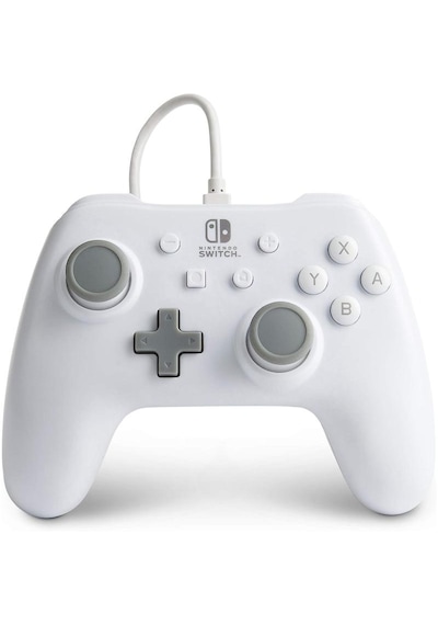 Nintendo Switch Oyun Kolu Kablolu Lisanslı Beyaz Powera