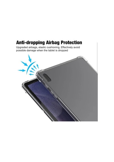 Samsung Galaxy Tab S9 Ultra Uyumlu Sm-x910 Kılıf Şeffaf Anti Şok Köşe Korumalı